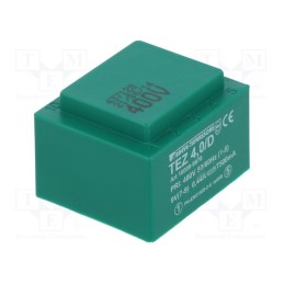 1 pcs x BREVE TUFVASSONS - TEZ4/D400/9V - Transformer: encapsulated, 4VA, 400VAC, 9V, 444.4mA, PCB, IP00, TEZ