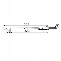 Oil level dipstick john deere al38634