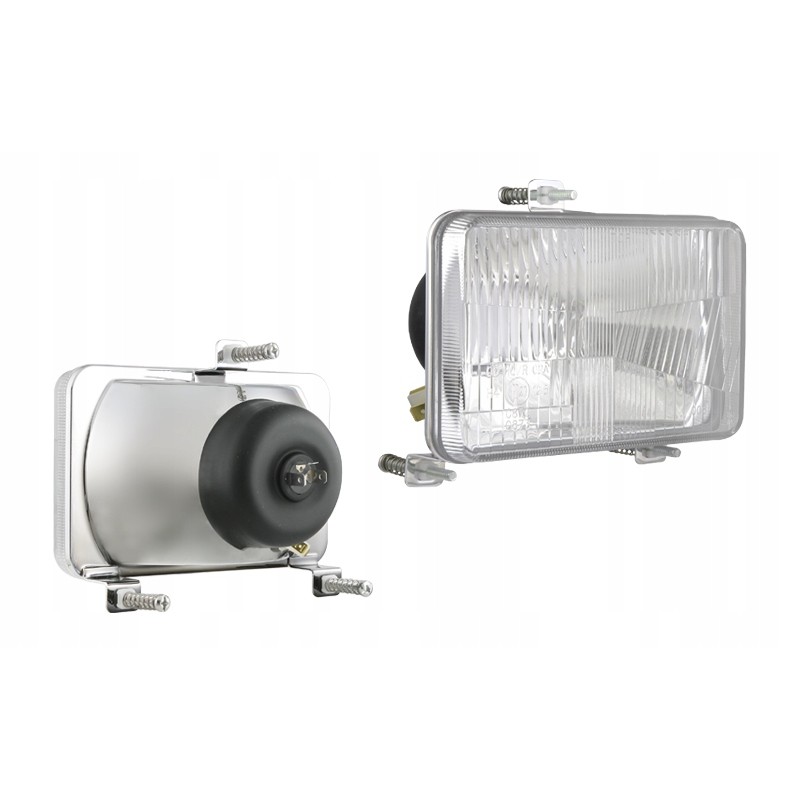 H4 headlight with recess seal