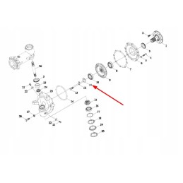 Tc02311010055 wheel hub washer