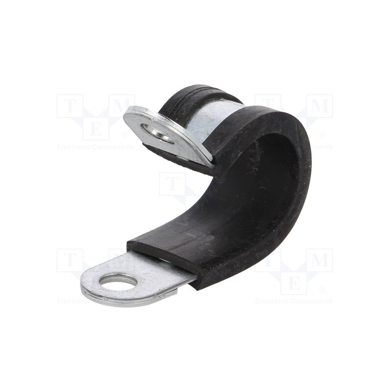 1 pcs x LAPP - 61825210 - Fixing clamp, ØBundle : 13mm, W: 15mm, steel, Ømount.hole: 6.4mm