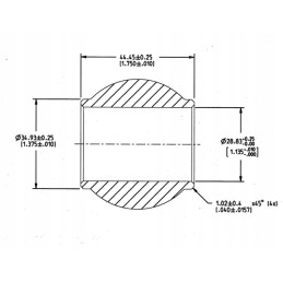 Upper connector ball, cat. 2, oe 28 8 50 6x44 5 mm go