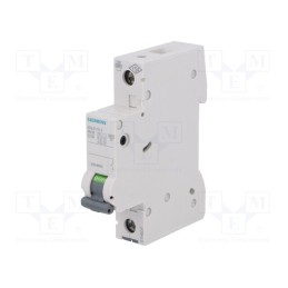 1 pcs x SIEMENS - 5SL6110-7 - Circuit breaker, 230VAC, Inom: 10A, Poles: 1, Charact: C, 6kA, IP20