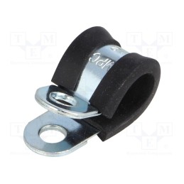 1 pcs x MPC INDUSTRIES - LKD11215 - Fixing clamp, ØBundle : 12mm, W: 15mm, steel, Cover material: EPDM