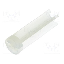 10 pcs x DREMEC - 8GE04V80284 - Spacer sleeve, LED, Øout: 6mm, ØLED: 5mm, L: 19.1mm, natural, UL94V-2