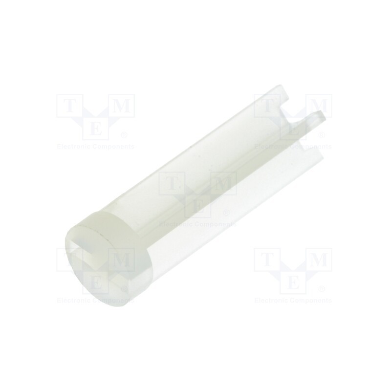 10 pcs x DREMEC - 8GE04V80284 - Spacer sleeve, LED, Øout: 6mm, ØLED: 5mm, L: 19.1mm, natural, UL94V-2