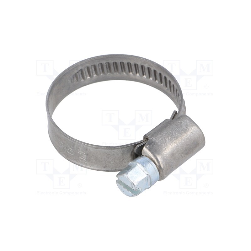 1 pcs x MPC INDUSTRIES - D4020 - Worm gear clamp, W: 9mm, Clamping: 20÷32mm, chrome steel AISI 430