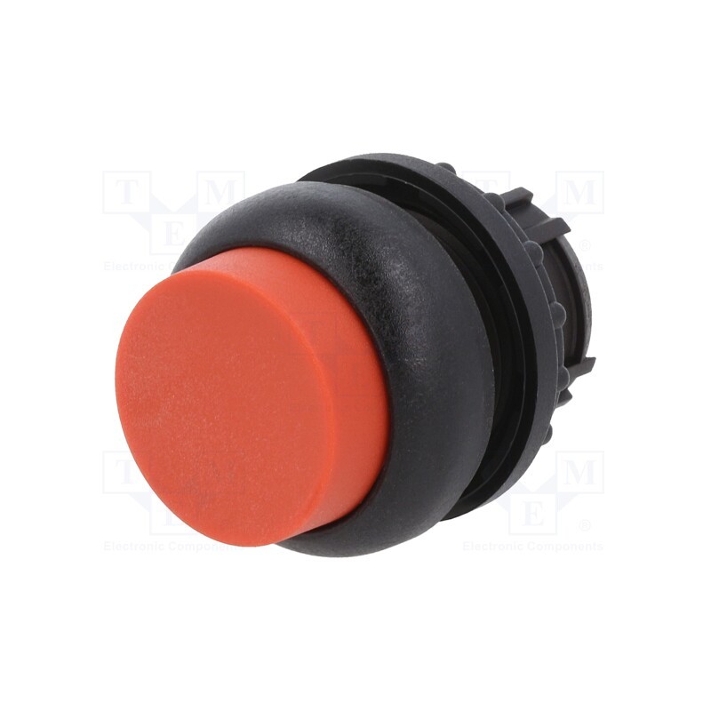 1 pcs x EATON ELECTRIC - M22S-DH-R - Switch: push-button, 22mm, Stabl.pos: 1, red, none, IP67, prominent