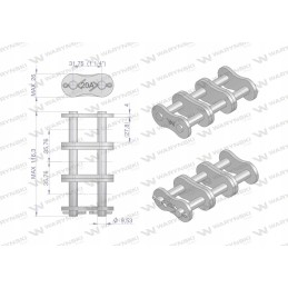 Reinforced chain lock z20a 3 ansi a 100 r3