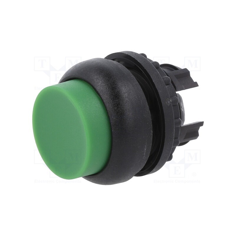 1 pcs x EATON ELECTRIC - M22S-DH-G - Switch: push-button, 22mm, Stabl.pos: 1, green, none, IP67, Pos: 2