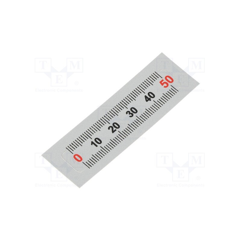 1 pcs x ELESA+GANTER - GN 711-KUS-50-W-L - Ruler, figures horizontally arranged,self-adhesive, W: 11mm