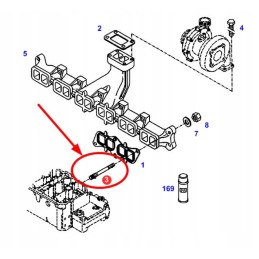 F718202100020 exhaust manifold stud
