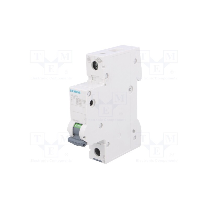 1 pcs x SIEMENS - 5SL6101-7 - Circuit breaker, 230VAC, Inom: 1A, Poles: 1, for DIN rail mounting