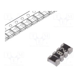 100 pcs x YAGEO - YC124-JR-071K8L - Resistor network: Y, SMD, 1.8kΩ, ±5%, 62.5mW, No.of resistors: 4