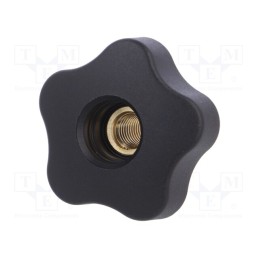 1 pcs x ELESA+GANTER - VCT.50 FP-M10 - Knob, Ø: 50mm, Int.thread: M10, 20mm, H: 32mm, technopolymer PP