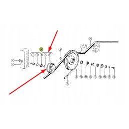 772170 00 flat belt tensioner 174mm