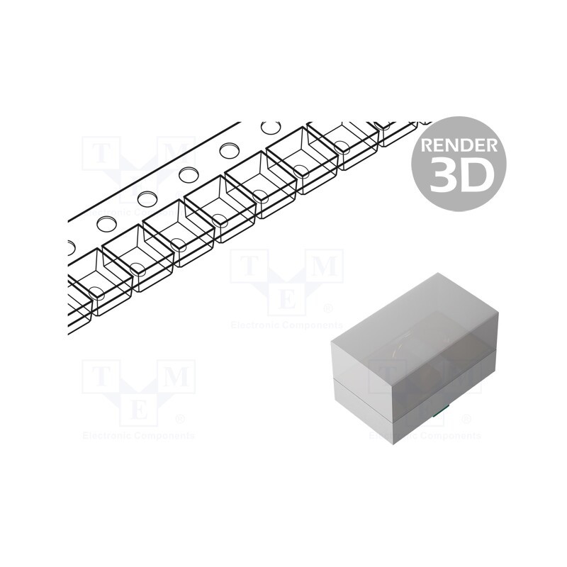 5 pcs x LUMEX - SML-LX0201SIW-TR - LED, SMD, 0201, red, 11mcd, 0.65x0.38x0.36mm, 110°, 1.8V, 5mA, 12mW