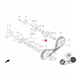 Threshing drum bearing housing Claas 628726 0 org