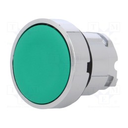 1 pcs x SCHNEIDER ELECTRIC - ZB4BA3TQ - Switch: push-button, 22mm, Stabl.pos: 1, green, none, IP66, flat
