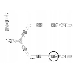 Quick connector 1 2 with waterstop teger