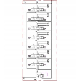 Hydraulic distributor 7z50 7xa1 24v badestnost