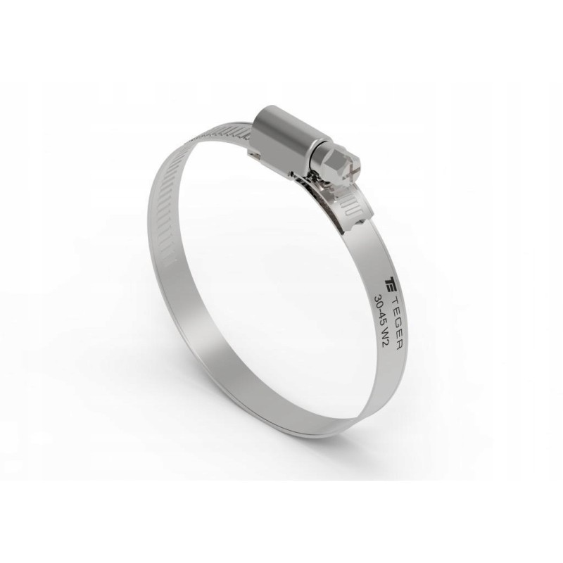 Clamping band 30 45 worm clamp W2 steel