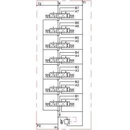 Hydraulic distributor 7z50 7xa1 12v badestnost