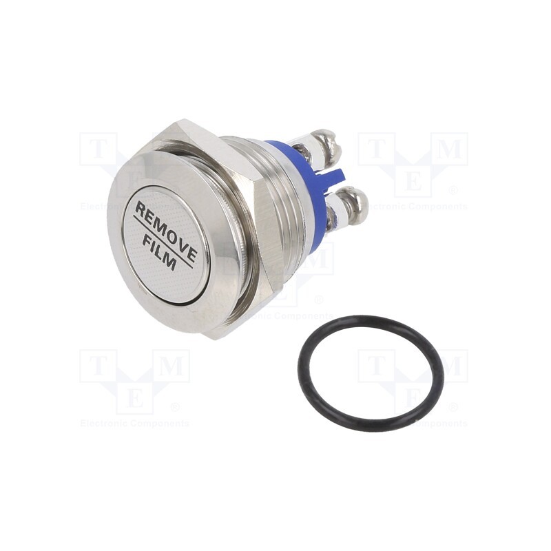 1 pcs x E-SWITCH - PV2F640SS - Switch: vandal resistant, Pos: 2, SPST-NO, 2A/48VDC, IP65, OFF-(ON)