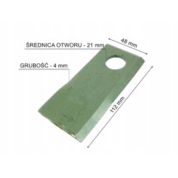 Lawn mower blade left pottinger 434969 4349690010 4349