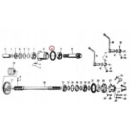 C 330 attacker's shaft adjusting washer