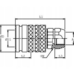 Quick connector socket skp f 1 2 internal thread