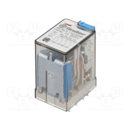 1 pcs x FINDER - 55.34.9.110.0040 - Relay: electromagnetic, 4PDT, Ucoil: 110VDC, Icontacts max: 15A
