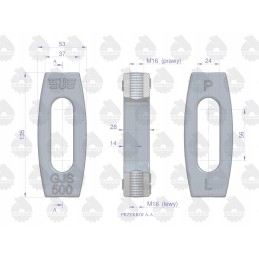 Chain turnbuckle tensioning nut C 330