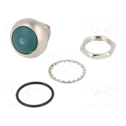 1 pcs x KNITTER-SWITCH - DPWL 1 CG D2D-GR - Switch: push-button, Pos: 2, SPST-NO, 0.5A/48VAC, 0.2A/50VDC, IP67