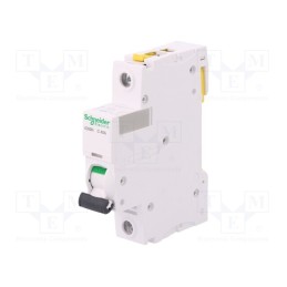 1 pcs x SCHNEIDER ELECTRIC - A9F04140 - Circuit breaker, 230VAC, Inom: 40A, Poles: 1, Charact: C, 6kA, IP20