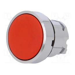 1 pcs x SCHNEIDER ELECTRIC - ZB4BA4TQ - Switch: push-button, 22mm, Stabl.pos: 1, red, none, IP66, flat, Pos: 2