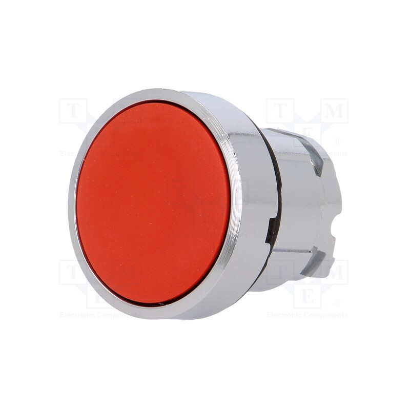 1 pcs x SCHNEIDER ELECTRIC - ZB4BA4TQ - Switch: push-button, 22mm, Stabl.pos: 1, red, none, IP66, flat, Pos: 2