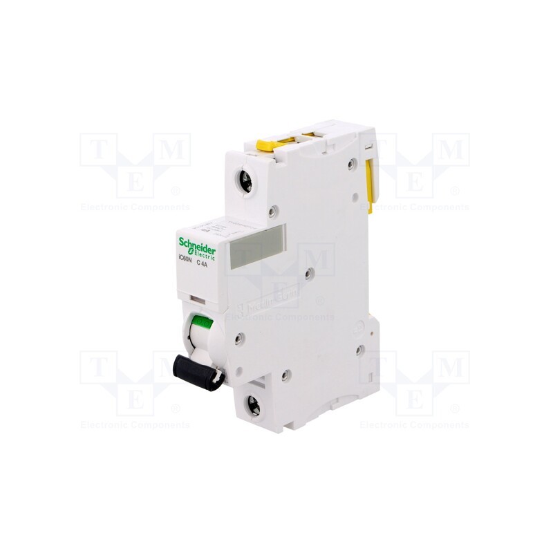 1 pcs x SCHNEIDER ELECTRIC - A9F04104 - Circuit breaker, 230VAC, Inom: 4A, Poles: 1, for DIN rail mounting