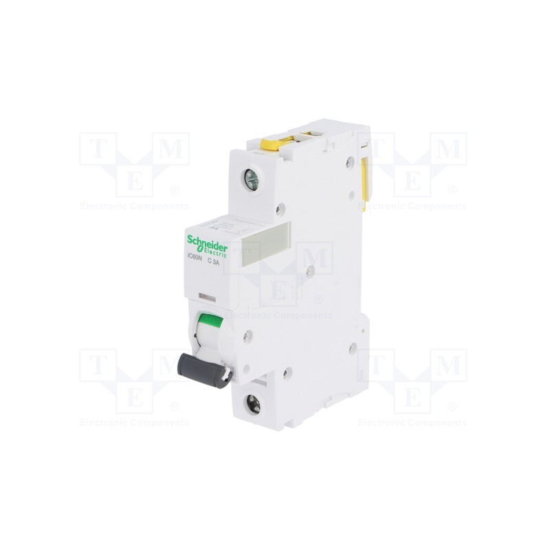 1 pcs x SCHNEIDER ELECTRIC - A9F04103 - Circuit breaker, 230VAC, Inom: 3A, Poles: 1, for DIN rail mounting
