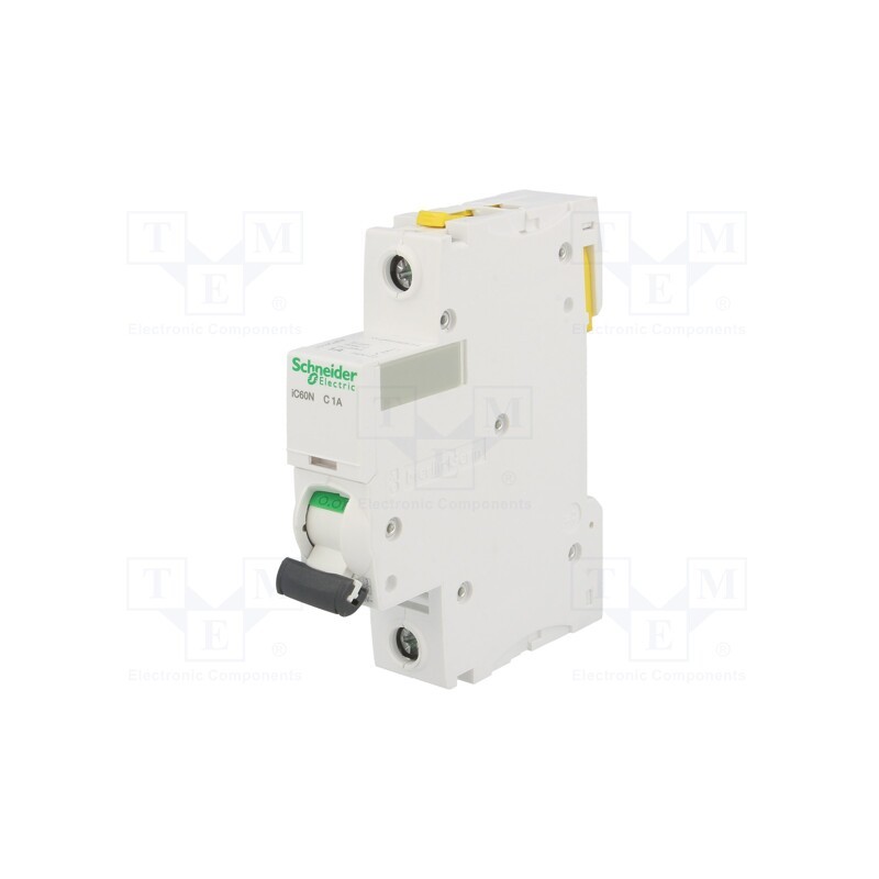 1 pcs x SCHNEIDER ELECTRIC - A9F04101 - Circuit breaker, 230VAC, Inom: 1A, Poles: 1, for DIN rail mounting