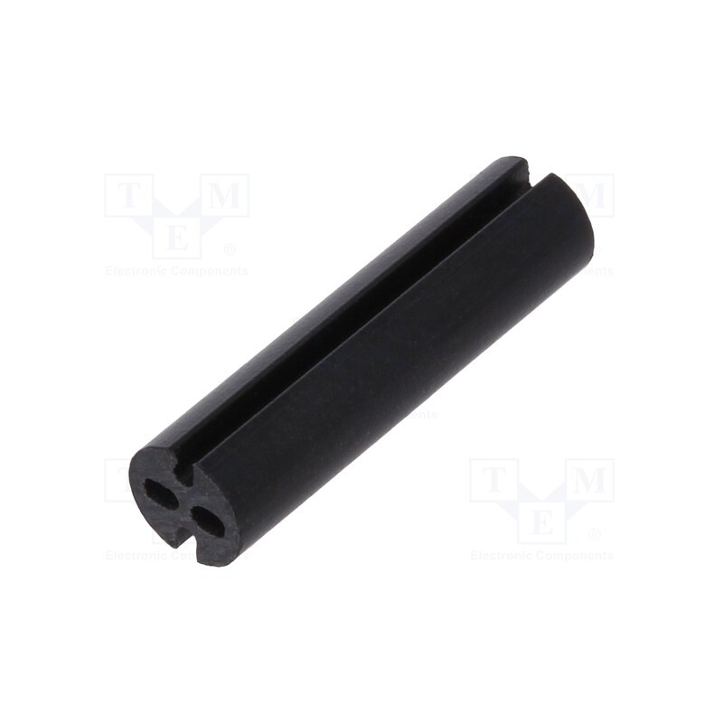 10 pcs x DREMEC - 8GE04V80519 - Spacer sleeve, LED, Øout: 4mm, ØLED: 3mm, L: 15.9mm, black, UL94V-0