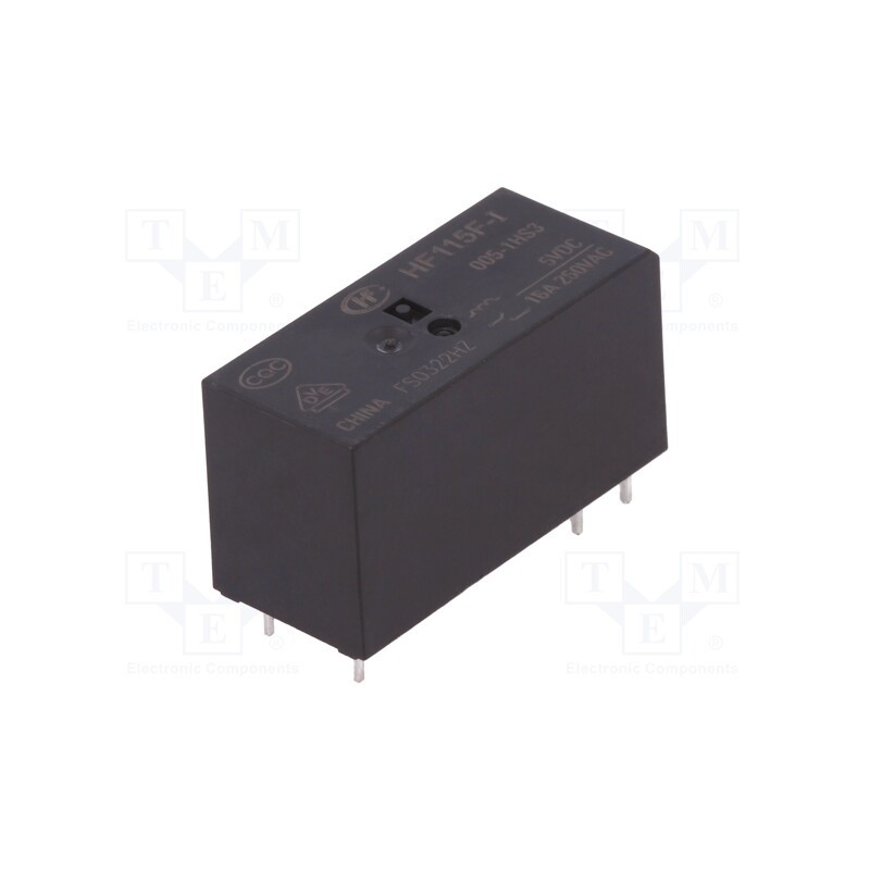 1 pcs x HONGFA RELAY - HF115F-I/005-1HS3 - Relay: electromagnetic, SPST-NO, Ucoil: 5VDC, Icontacts max: 16A