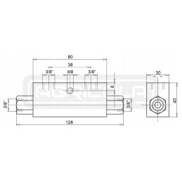 Hydraulic actuator 50 28 500 l 732 hydrolider lock