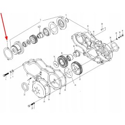 KM385t 01708 hydraulic pump plate washer