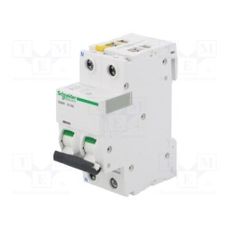 1 pcs x SCHNEIDER ELECTRIC - A9F03610 - Circuit breaker, 400VAC, Inom: 10A, Poles: 1+N, Charact: B, 6kA, IP20