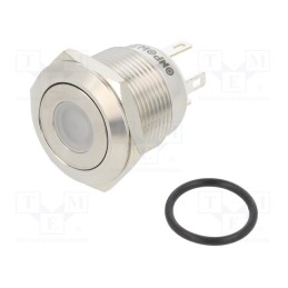 1 pcs x ONPOW - GQ19F-10D/J/G/24V/S - Switch: vandal resistant, Pos: 2, SPST-NO, 0.5A/220VAC, 2A/36VDC