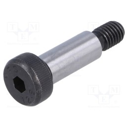 1 pcs x ELESA+GANTER - ISO 7379-10-M8-25 - Shoulder screw, steel, M8, 1.25, Thread len: 13mm, hex key, HEX 5mm