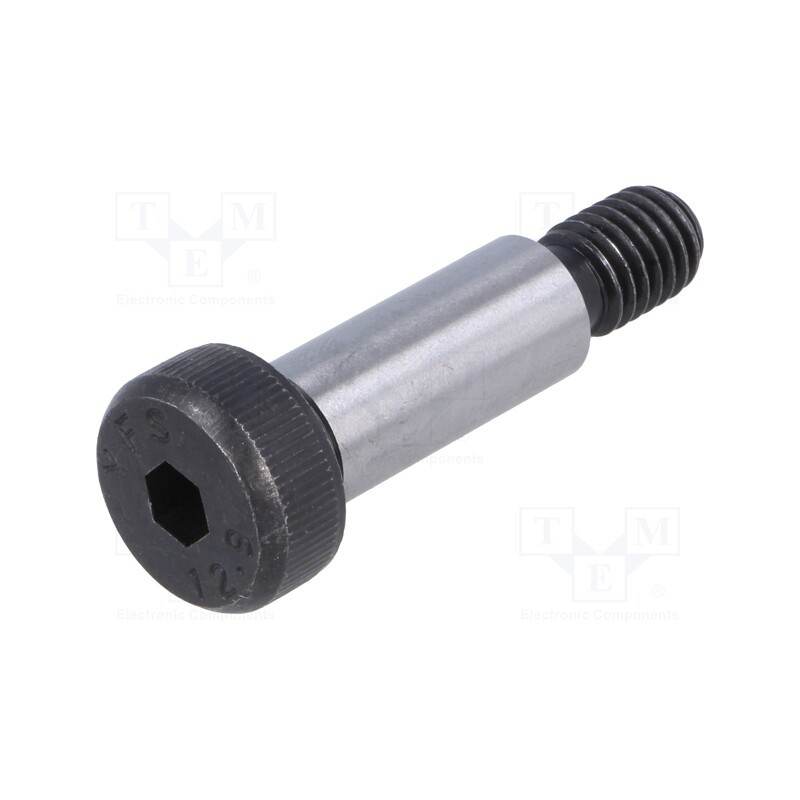 1 pcs x ELESA+GANTER - ISO 7379-10-M8-25 - Shoulder screw, steel, M8, 1.25, Thread len: 13mm, hex key, HEX 5mm