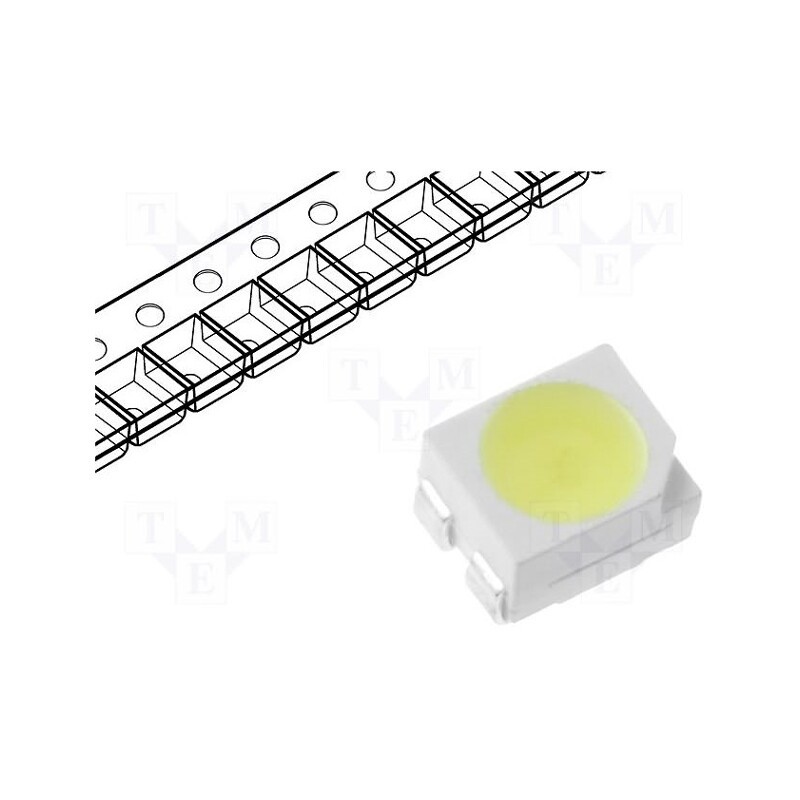 5 pcs x OPTOSUPPLY - OSUB51B1S - LED, SMD, 3528,PLCC2, blue, 150mcd, 3.5x2.8x1.9mm, 120°, 2.8÷4V