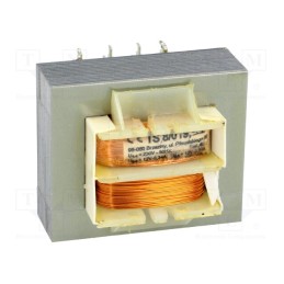1 pcs x INDEL - TS8/019 - Transformer: mains, 8VA, 230VAC, 12V, 12V, 340mA, 340mA, screw type